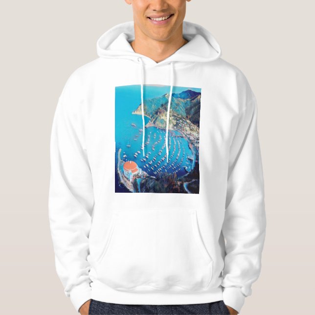 ldp SANTA CATALINA Island - Kalifornien - hamn Hoodie (Framsida)