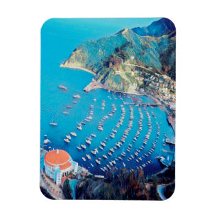 ldp SANTA CATALINA Island - Kalifornien - hamn Magnet