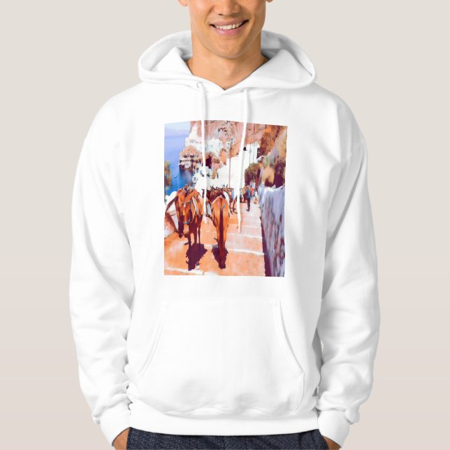 ldp SANTORINI - Donkey trail - Fira - Hoodie (Framsida)