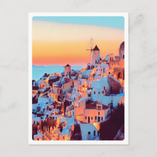 ldp SANTORINI - panorama - efter nigth - Vykort