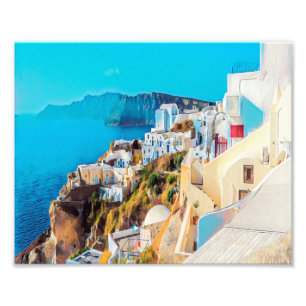 ldp SANTORINI - panorama - Fototryck