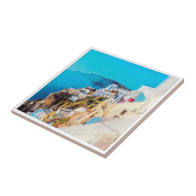 ldp SANTORINI - panorama - Kakelplatta (Sidan)