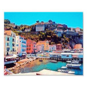 ldp SORRENTO - panorama - strand - Fototryck
