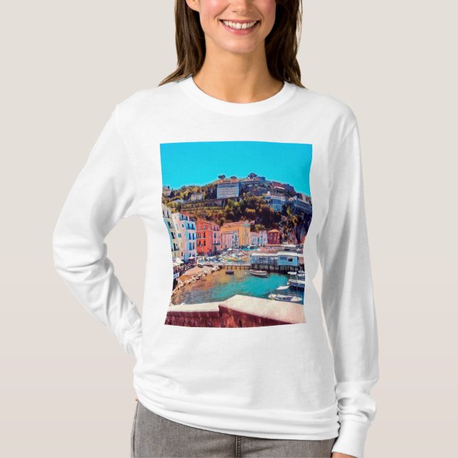 ldp SORRENTO - panorama - strand - T Shirt (Framsida)