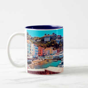 ldp SORRENTO - panorama - strand - Två-Tonad Mugg