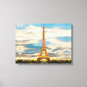 ldp TOUR EIFFEL - Paris - vy - Canvastryck
