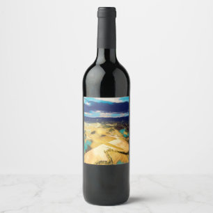ldp TUSCANY - Toskana - Landsbygden - Vinflaska Etikett