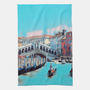ldp VENICE - gondolas - rialto - Kökshandduk