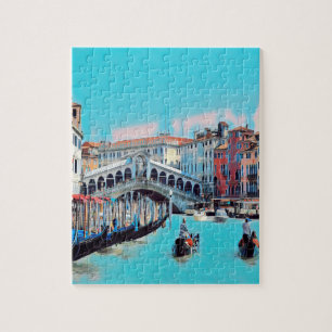 ldp VENICE - gondolas - rialto - Pussel