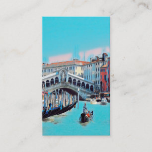 ldp VENICE - gondolas - rialto - Visitkort