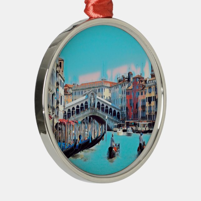 ldp VENICE - gondoler - rialto - Julgransprydnad Metall (Höger)