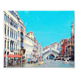 ldp VENICE - Grand Canal - Rialto-stranden - Fototryck
