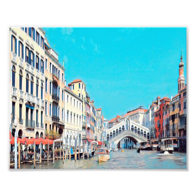 ldp VENICE - Grand Canal - Rialto-stranden - Fototryck (Framsidan)
