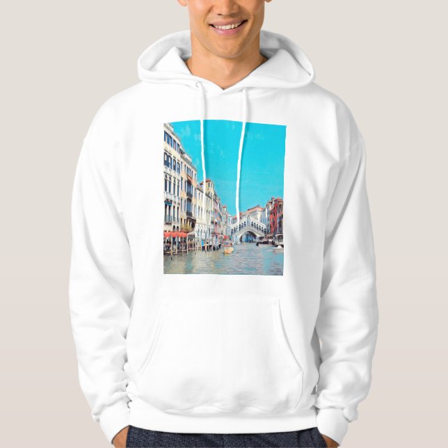 ldp VENICE - Grand Canal - Rialto-stranden - Hoodie (Framsida)