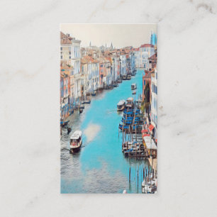 ldp VENICE - View of the Grand Canal from Rialto Visitkort