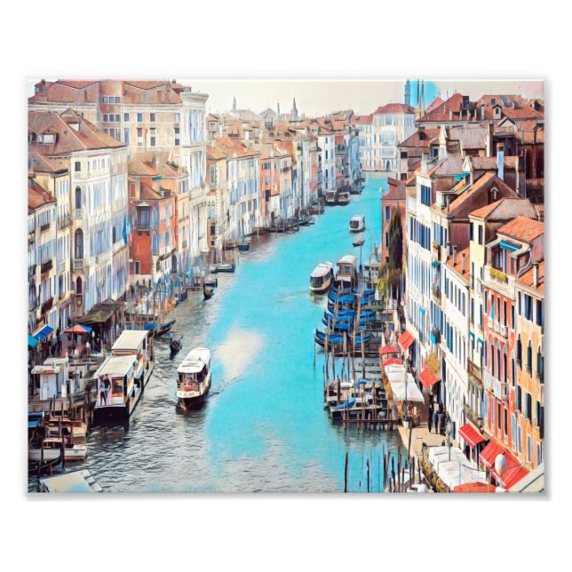 ldp VENICE - View the Grand Canal from Rialto Fototryck (Framsidan)