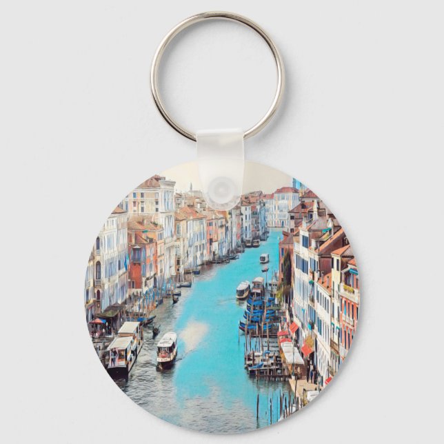 ldp VENICE - View the Grand Canal from Rialto Nyckelring (Framsida)