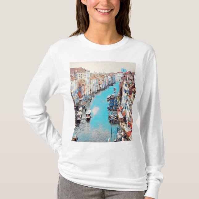 ldp VENICE - View the Grand Canal from Rialto T Shirt (Framsida)