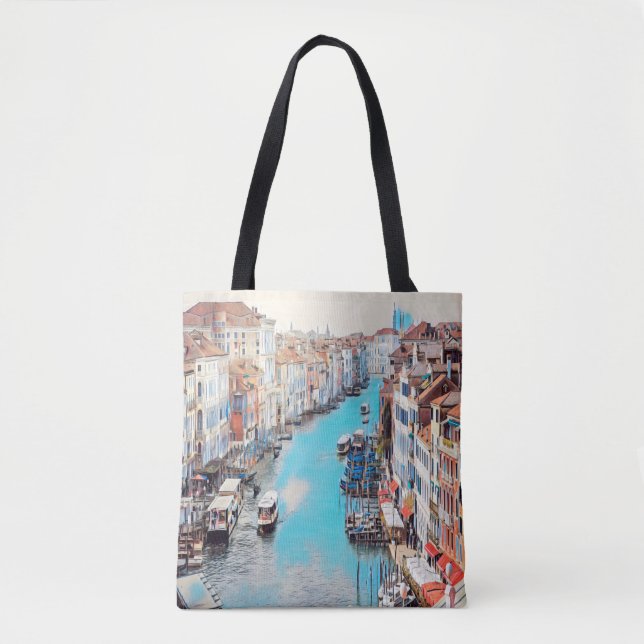 ldp VENICE - View the Grand Canal from Rialto Tygkasse (Framsida)