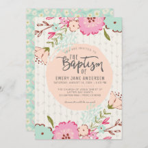 LDS BAPTISM-INVIKELSE | Elegant Chic Blommigt Girl