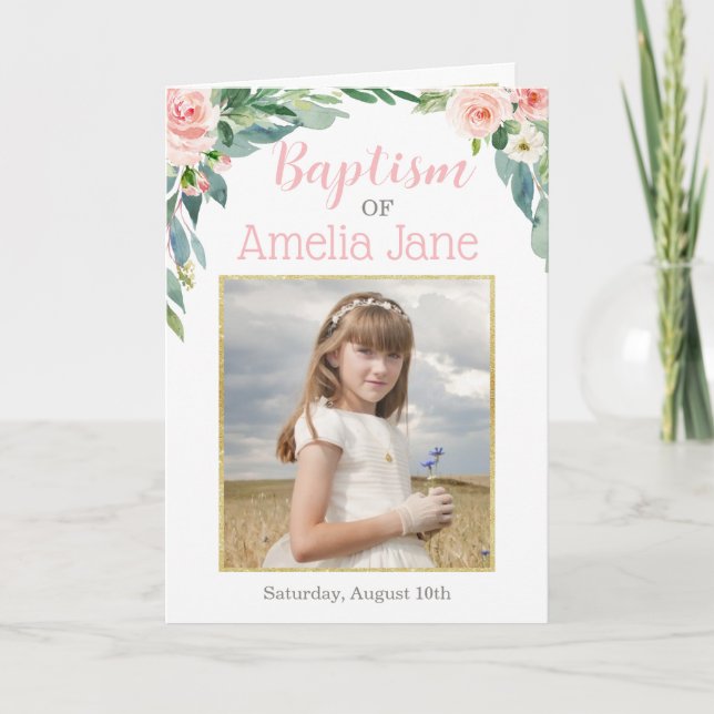 LDS Baptism Program, mappat program (Framsida)