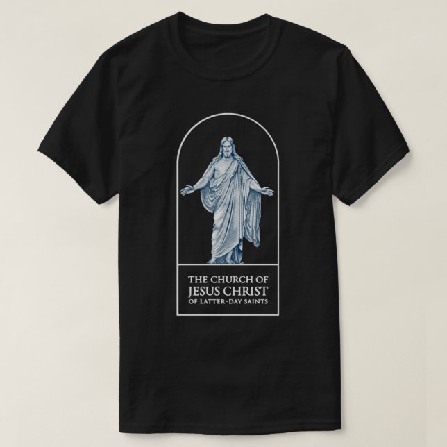 LDS Church Shirt Church of Jesus Kristus Logotyp M T (Design framsida)