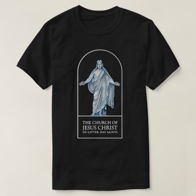 LDS Church Shirt Church of Jesus Kristus Logotyp M T Shirt (Design framsida)