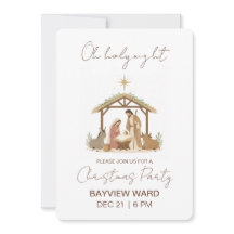 LDS Julfirande Julfest Inbjudan