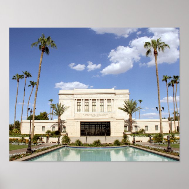 lds mesa arizona tempel mormon bild poster (Framsidan)