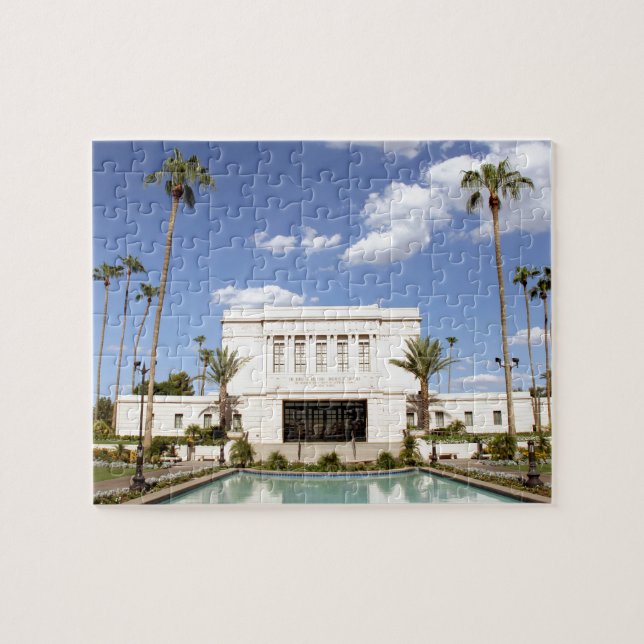 lds mesa arizona tempel mormon bild pussel (Horisontell)