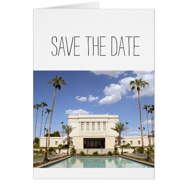 Lds mesa arizona temple mormon bild hälsningskort (Framsidan)