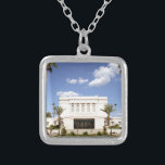 Lds mesa arizona temple mormon bild silverpläterat halsband<br><div class="desc">vacker bild i mesa-templet,  perfekt för familjen arizona.</div>