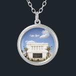 Lds mesa arizona temple mormon bild silverpläterat halsband<br><div class="desc">vacker bild i mesa-templet,  perfekt för familjen arizona.</div>