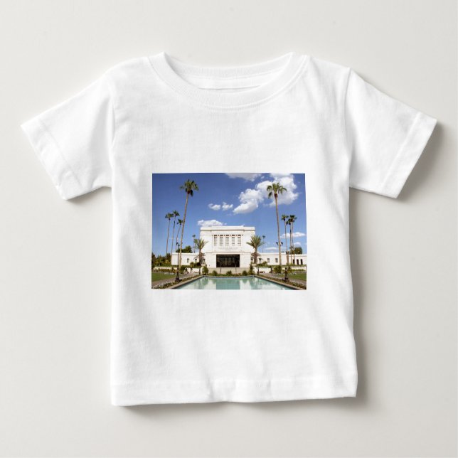 Lds mesa arizona temple mormon bild t shirt (Framsida)