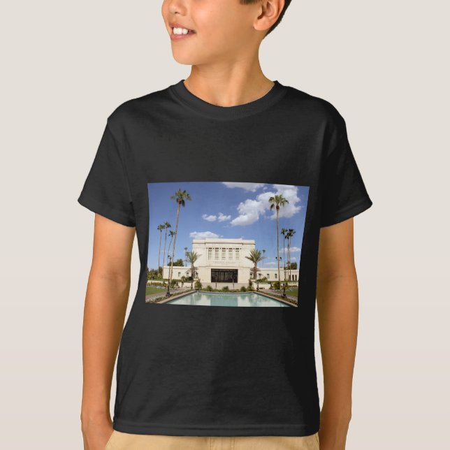 lds mesa arizona temple mormon bild t shirt (Framsida)