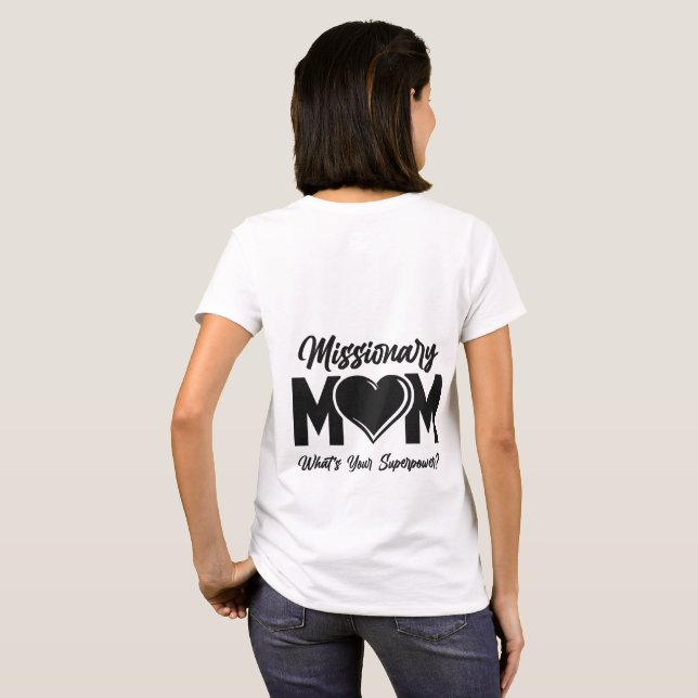 LDS Missionär Mamma Tshirt Tee Shirt T-Shirt (Hel baksida)