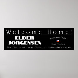 LDS Missionary Welcome Home Anpassningsbar Poster