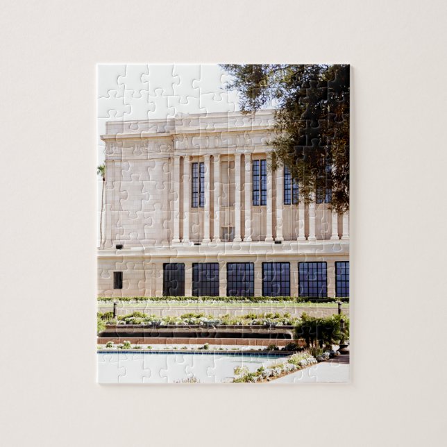 lds mormon mesa arizona tempel bild pussel (Vertikal)