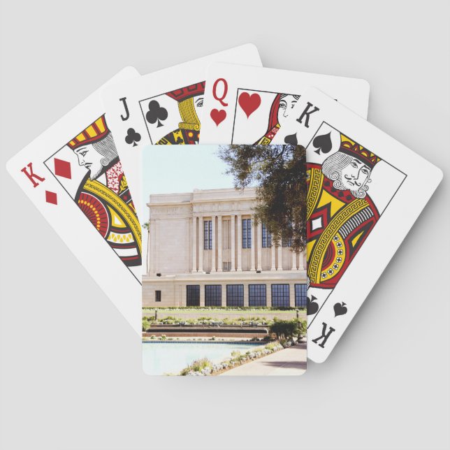 lds mormon mesa arizona tempel bild spel kort (Baksidan)