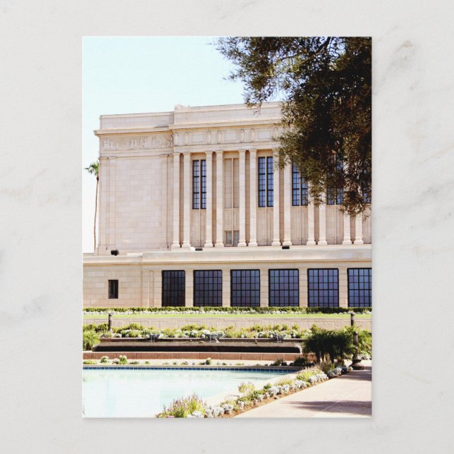 lds mormon mesa arizona tempel bild vykort (Framsida)