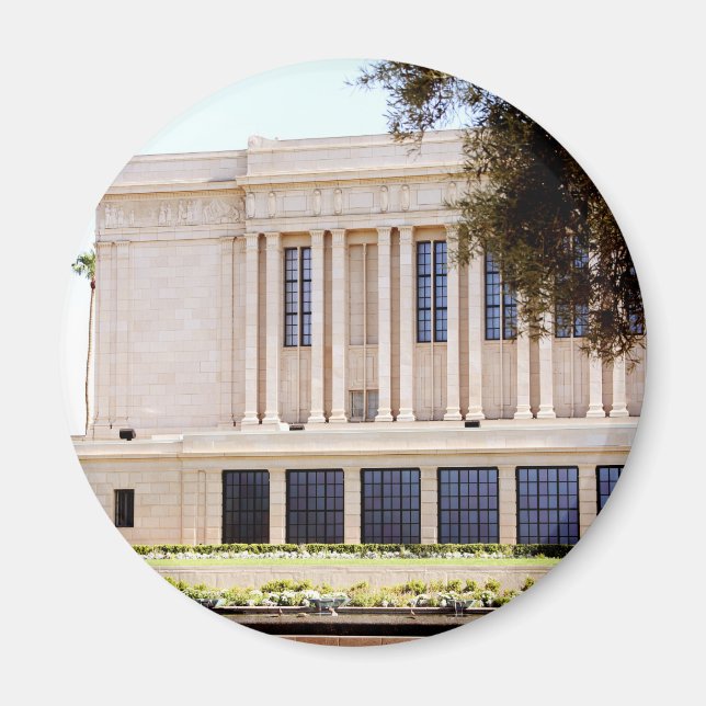Lds mormon mesa arizona temple bild magnet (Framsidan)