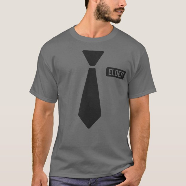 LDS Mormon Missionary Elder Costume Missionary T Shirt (Framsida)