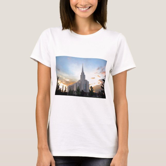 LDS mormon Oquirh Mountain Utah temple Tröja (Framsida)