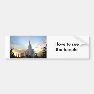 LDS mormon Oquirrh Mountain Utah tempel Bildekal