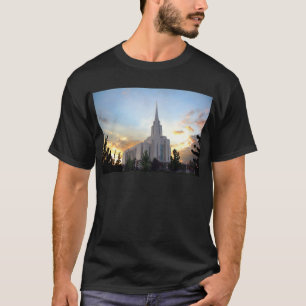LDS mormon Oquirrh Mountain Utah tempel Tee Shirt