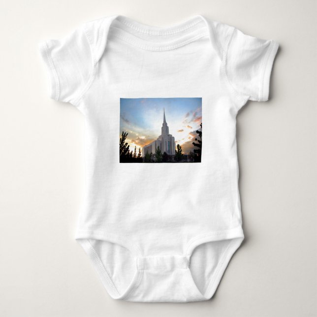 LDS mormon Oquirrh Mountain Utah tempel Tröja (Framsida)
