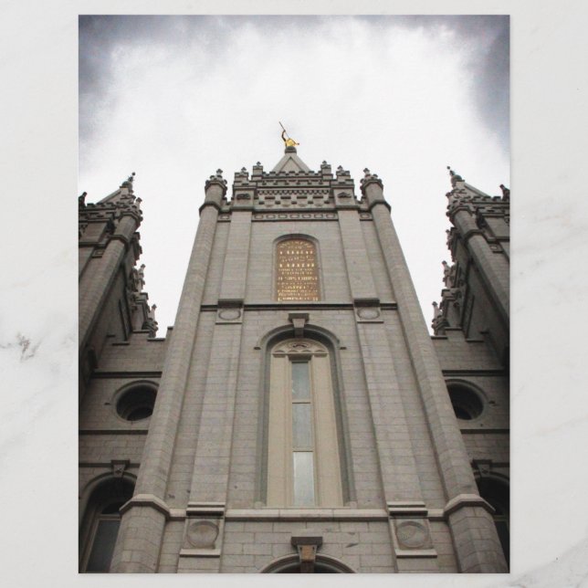 LDS Mormon Salt Lake City tempel fotografera (Framsida)