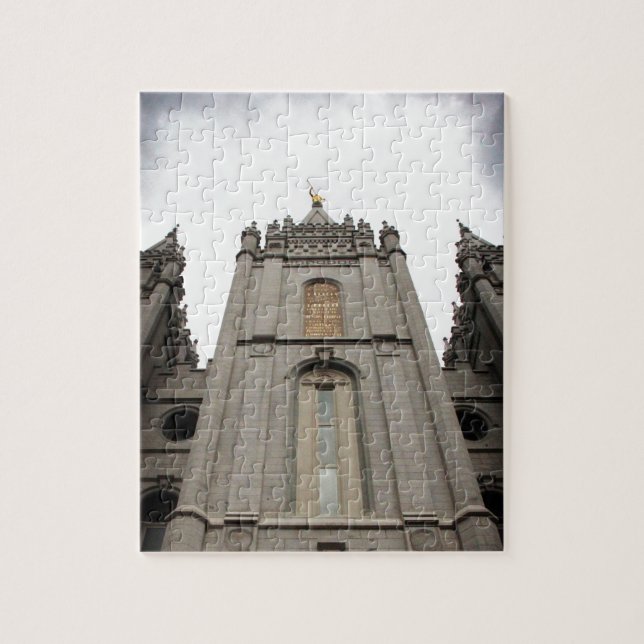 LDS Mormon Salt Lake City-templet fotografi Pussel (Vertikal)