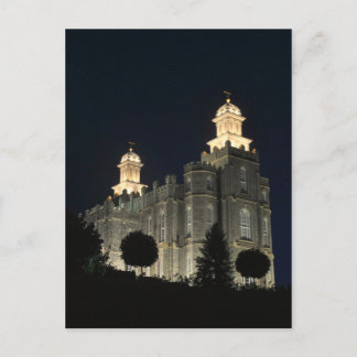 LDS Mormon tempel Logan, Utah Vykort