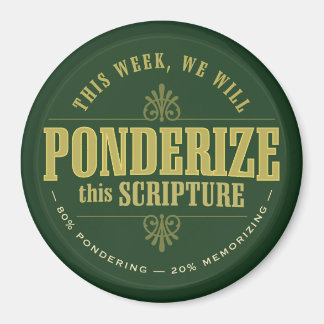 LDS Ponderize magnet. grönt Magnet